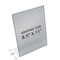 Azar Displays Angled L-Shaped Sign Holder Frame, 8.5"x 11'' Portrait, 10-Pack 112714 - alternate 3